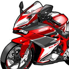 [LINEスタンプ] スポーツバイク(H車)(車バイクシリーズ)