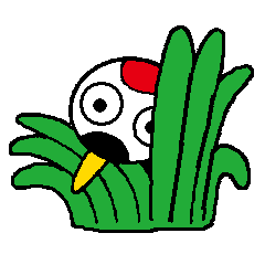 [LINEスタンプ] I am a red-crested crane！-2