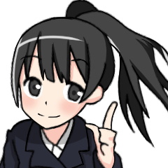 [LINEスタンプ] サイドポニテの女の子