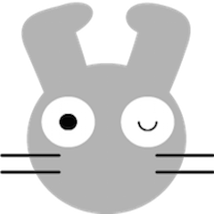 [LINEスタンプ] 灰色ウサギのチャルの画像（メイン）