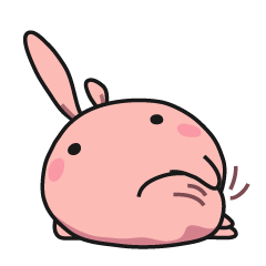 [LINEスタンプ] lazy-rabbit