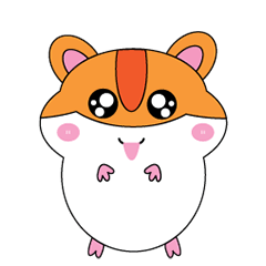 [LINEスタンプ] Hammy the cute hamsterの画像（メイン）