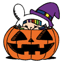 [LINEスタンプ] 可愛い女の子のハロウィン