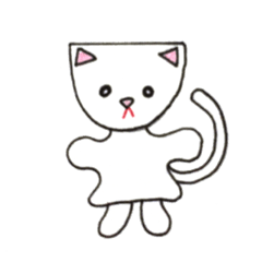 [LINEスタンプ] 手人形のにゃんこ