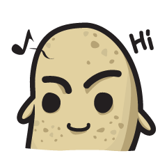 [LINEスタンプ] Small Potato (Japanese)