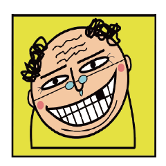 [LINEスタンプ] yellow old man