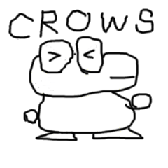 [LINEスタンプ] crows character