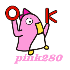 [LINEスタンプ] ピンク280-1.日常生活