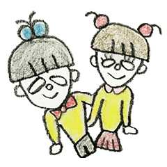 [LINEスタンプ] しろめ君としろめちゃん。