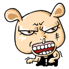 [LINEスタンプ] Go Bad Bear - Arrival