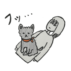 [LINEスタンプ] 偉そうな子犬