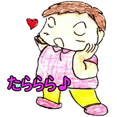 [LINEスタンプ] 我が家のパワフル娘