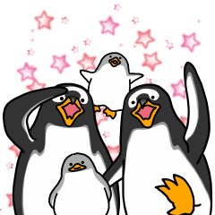 [LINEスタンプ] ペンギンスタンプ(ジェンツーペンギン3)