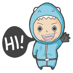 [LINEスタンプ] SHARKMAN