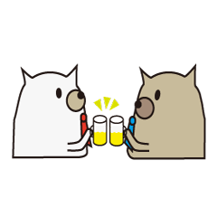 [LINEスタンプ] office dogs