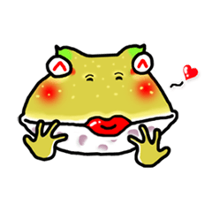 [LINEスタンプ] Cunning frog expression diagram III