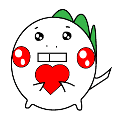 [LINEスタンプ] dinosaur with buck teeth