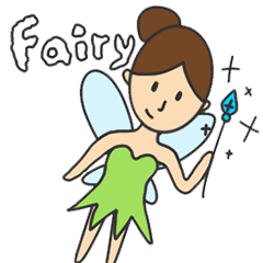 [LINEスタンプ] Fairy,Lan-chan