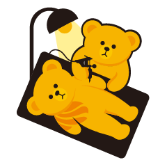 [LINEスタンプ] Artist Teddy Bear