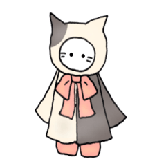 [LINEスタンプ] ずきんねこちゃん