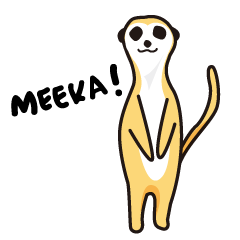 [LINEスタンプ] The prince of meerkat MEEKA