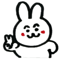 [LINEスタンプ] うさぎの、ぷにょん。