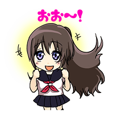 [LINEスタンプ] のんびり少女