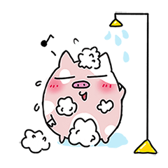 [LINEスタンプ] LIFE OF CHUNKUEI PIG (English) 1