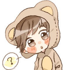 [LINEスタンプ] ちびくまくん