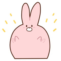 [LINEスタンプ] 餅うさぎ