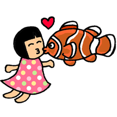 [LINEスタンプ] Sea World Cute Yuki V2