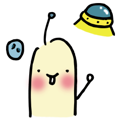 [LINEスタンプ] The creatures on the moon