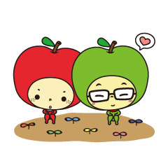 [LINEスタンプ] Apple Pin