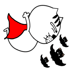 [LINEスタンプ] A cat from Saturn 2