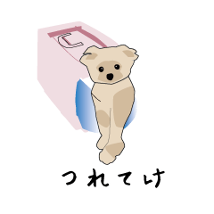 [LINEスタンプ] ポメたぬき