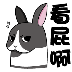 [LINEスタンプ] The rabbit can moving！！！