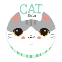 [LINEスタンプ] I love CAT Face