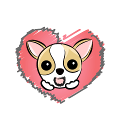 [LINEスタンプ] dog (chihuahua)