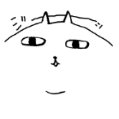 [LINEスタンプ] でぶ猫 どで子