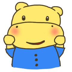 [LINEスタンプ] Little Hippo Daily Life