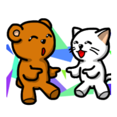 [LINEスタンプ] もっちーとくま太