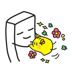 [LINEスタンプ] とうふとぴよみ