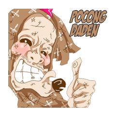 [LINEスタンプ] Pocong dadenの画像（メイン）