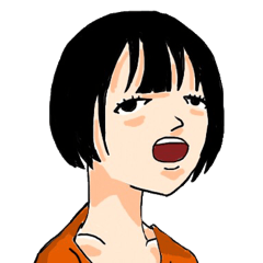 [LINEスタンプ] 頑張るアヤカさん