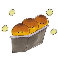 [LINEスタンプ] おいしいパンたちの画像（メイン）