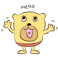 [LINEスタンプ] Hello Hello Bear