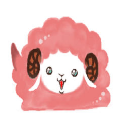 [LINEスタンプ] ピンク羊