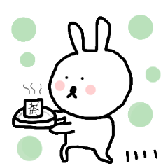 [LINEスタンプ] 素朴なうさぎたん。3