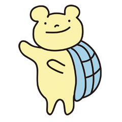 [LINEスタンプ] bear turtle bear