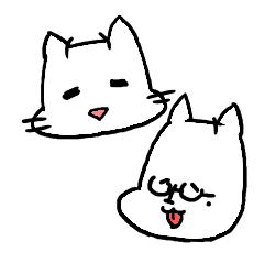 [LINEスタンプ] 猫と犬の夫婦の画像（メイン）